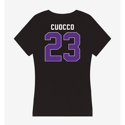 Northwestern - NCAA Women's Lacrosse : Jenika Cuocco - Women's V-Neck T-Shirt-1