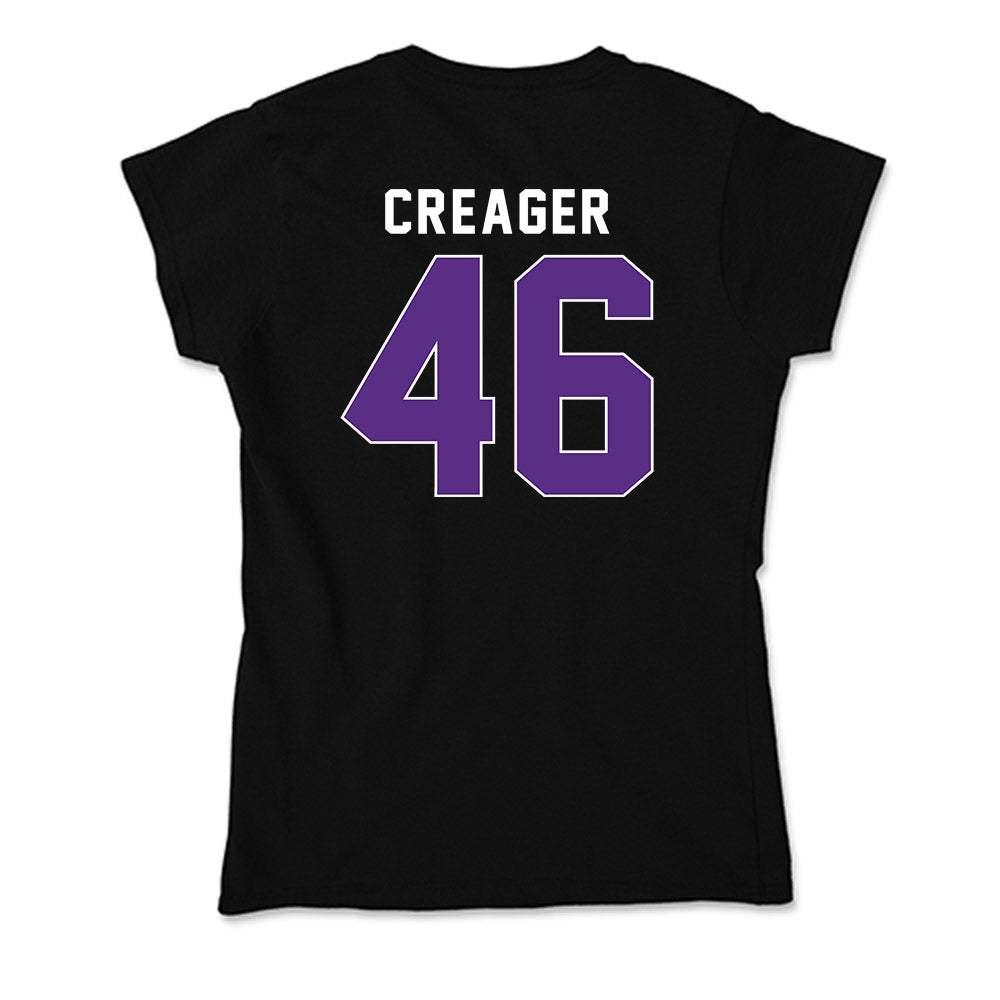 Northwestern - NCAA Football : Lincoln Creager - Soft Style Women’s T-Shirt-1