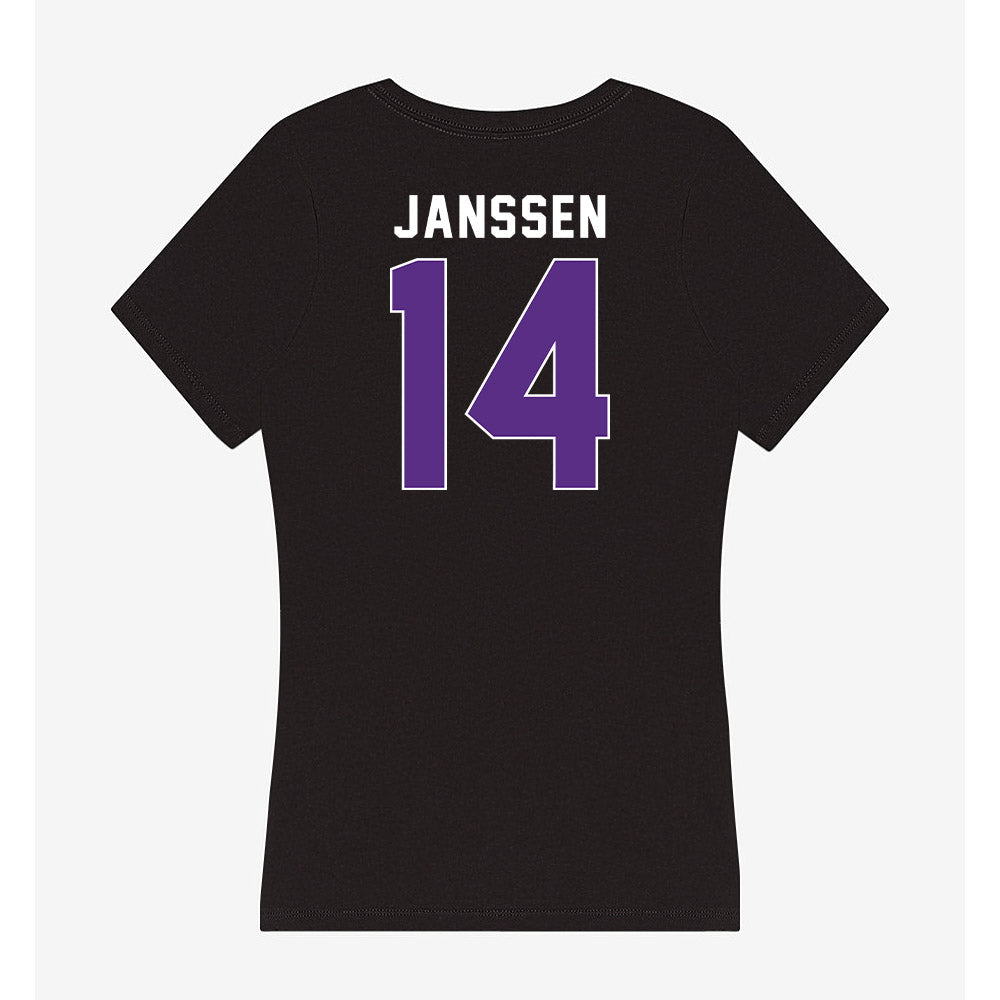 Northwestern - NCAA Women's Field Hockey : Kate Janssen - Women's V-Neck T-Shirt-1