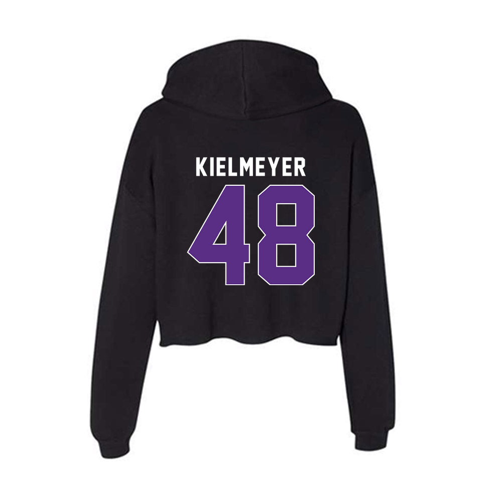 Northwestern - NCAA Football : Tyler Kielmeyer - Women's Crop Fleece Hoodie-1