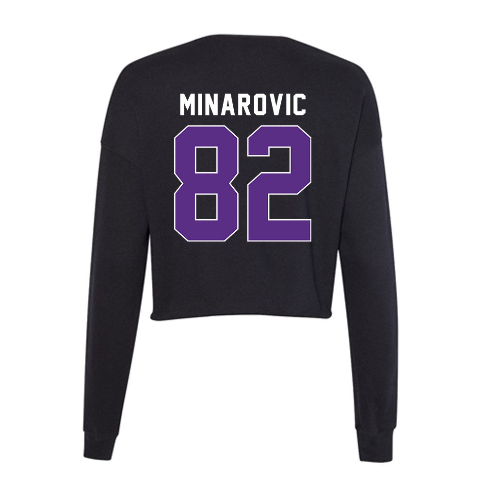 Northwestern - NCAA Softball : Grace Minarovic - Women's Cropped Crew Fleece-1