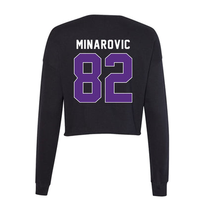 Northwestern - NCAA Softball : Grace Minarovic - Women's Cropped Crew Fleece-1
