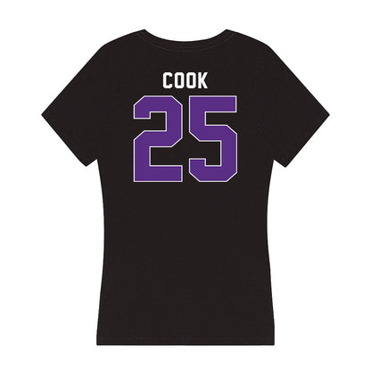 Northwestern - NCAA Men's Soccer : Gregory Cook - Women's V-Neck T-Shirt-1