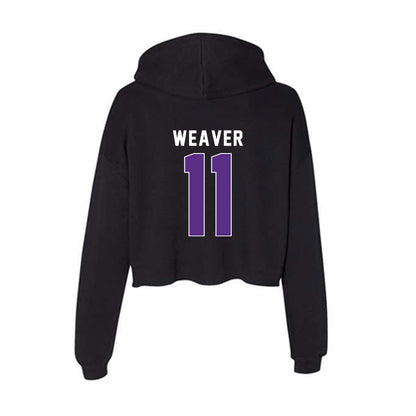 Northwestern - NCAA Women's Basketball : Hailey Weaver - Women's Crop Fleece Hoodie-1