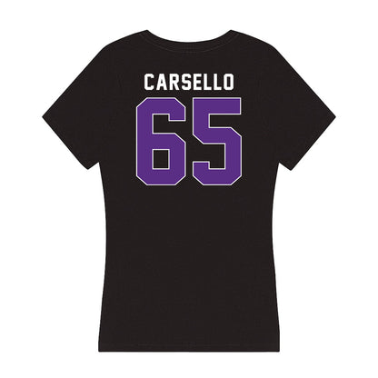 Northwestern - NCAA Football : Jackson Carsello - Women's V-Neck T-Shirt-1