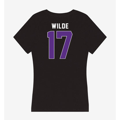 Northwestern - NCAA Football : Griffin Wilde - Women's V-Neck T-Shirt-1