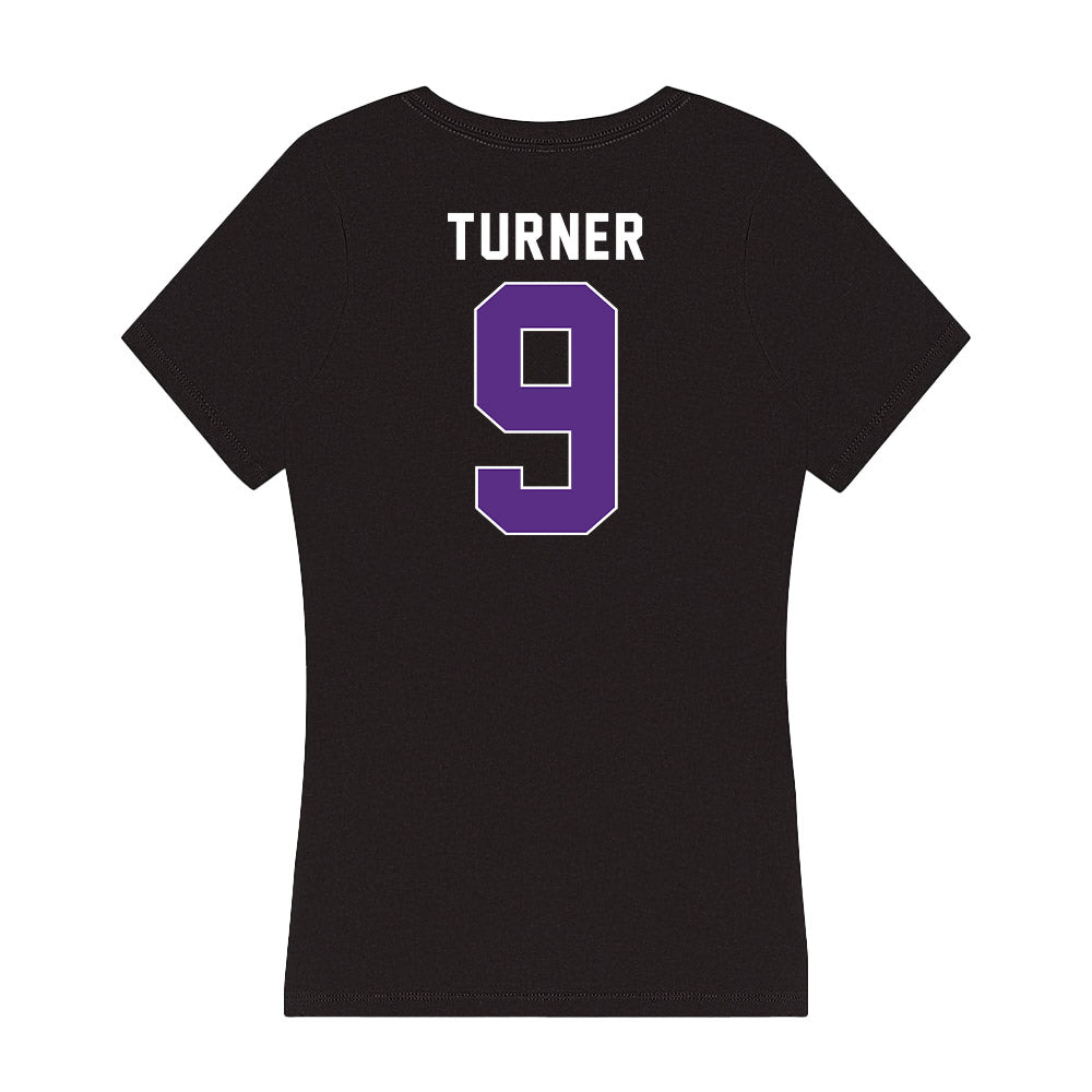 Northwestern - NCAA Football : Braden Turner - Women's V-Neck T-Shirt-1
