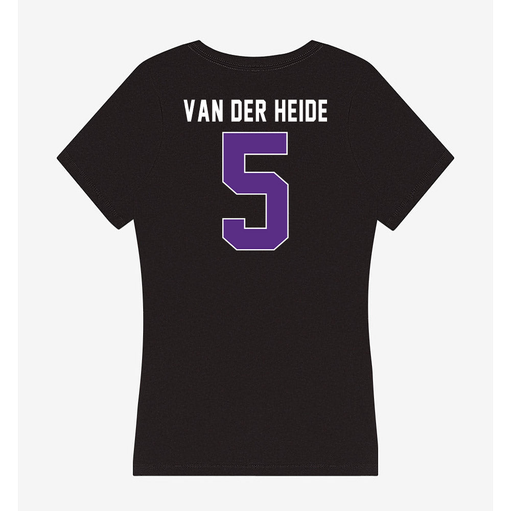Northwestern - NCAA Men's Soccer : Dimas Van der Heide - Women's V-Neck T-Shirt-1