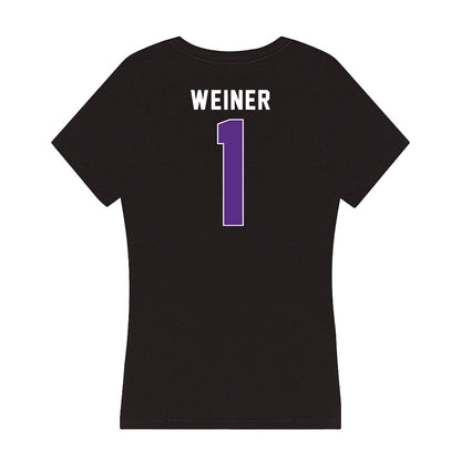 Northwestern - NCAA Women's Lacrosse : Rachel Weiner - Women's V-Neck T-Shirt-1