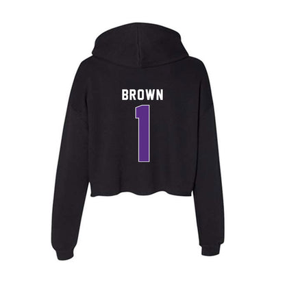 Northwestern - NCAA Women's Field Hockey : Lindsey Brown - Women's Crop Fleece Hoodie-1