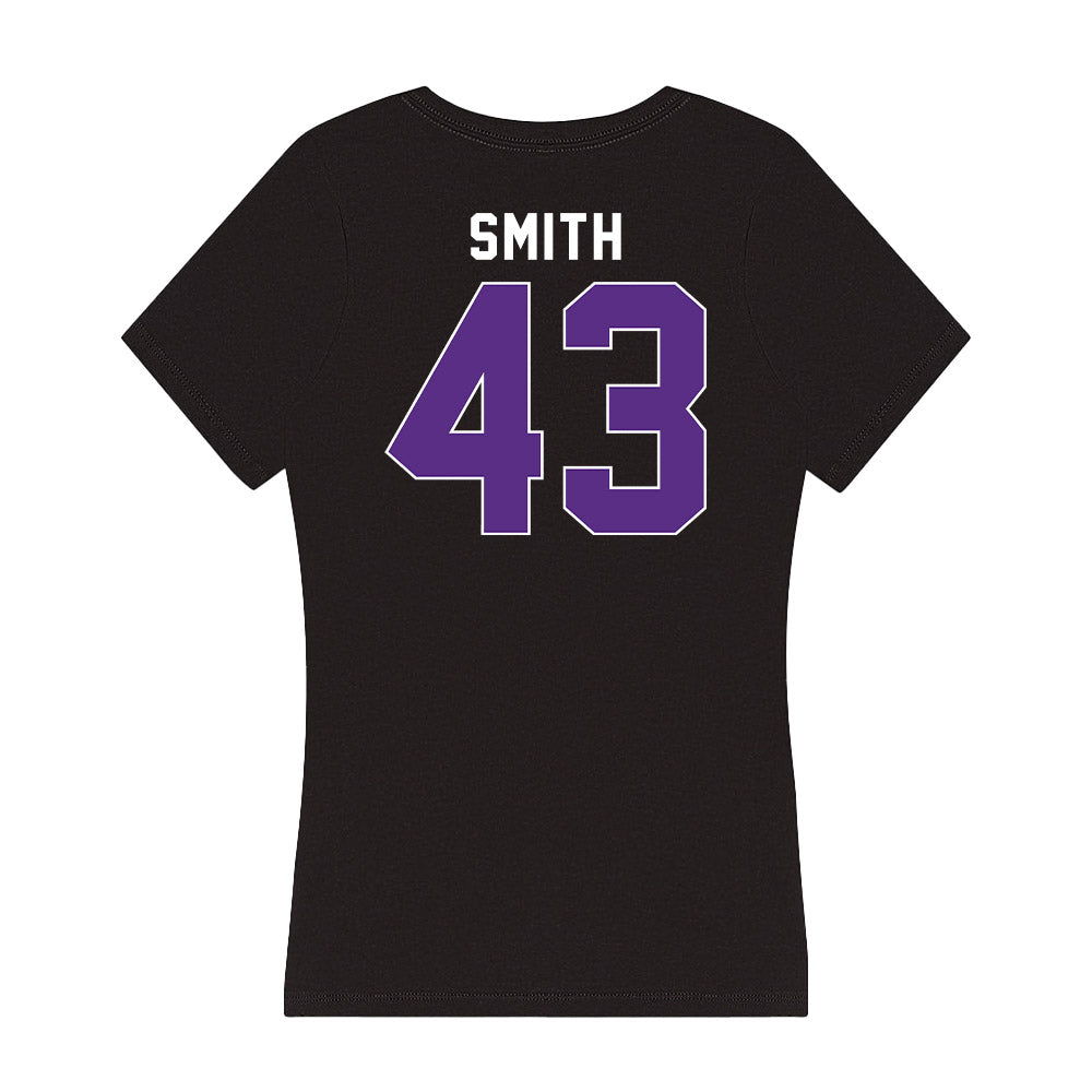 Northwestern - NCAA Men's Basketball : Blake Smith - Women's V-Neck T-Shirt-1