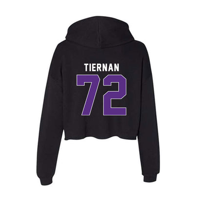 Northwestern - NCAA Football : Caleb Tiernan - Women's Crop Fleece Hoodie-1