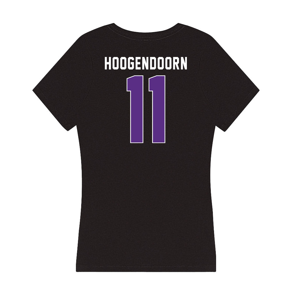 Northwestern - NCAA Women's Fencing : Levi Hoogendoorn - Women's V-Neck T-Shirt-1