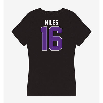 Northwestern - NCAA Women's Lacrosse : Niki Miles - Women's V-Neck T-Shirt-1
