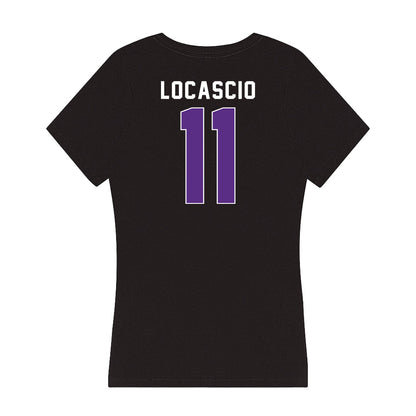Northwestern - NCAA Women's Lacrosse : Abby LoCascio - Women's V-Neck T-Shirt-1