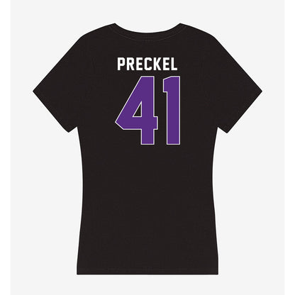 Northwestern - NCAA Football : Robby Preckel - Women's V-Neck T-Shirt-1