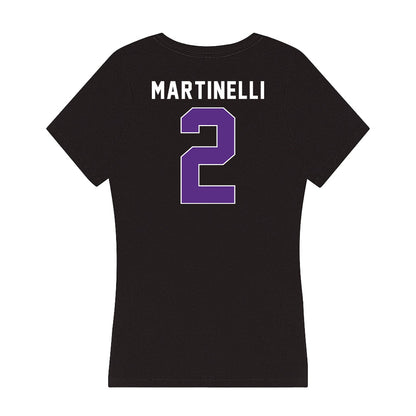 Northwestern - NCAA Men's Basketball : Nicholas Martinelli - Women's V-Neck T-Shirt-1