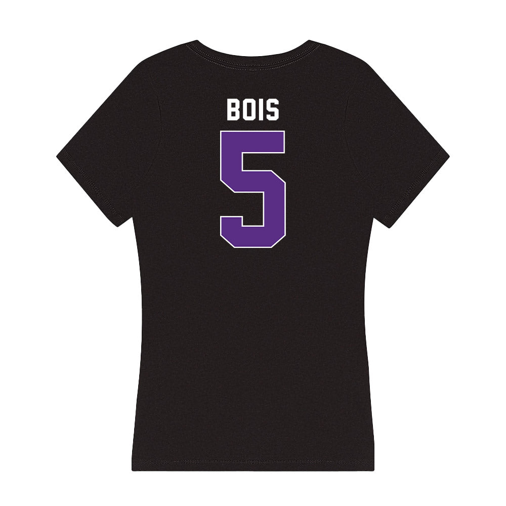 Northwestern - NCAA Women's Fencing : Adele Bois - Women's V-Neck T-Shirt-1