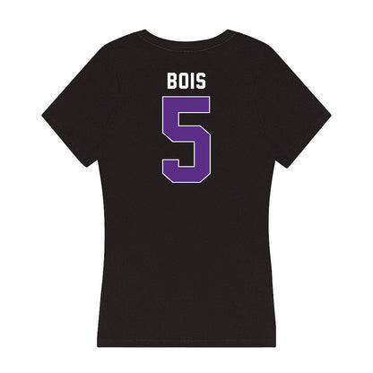 Northwestern - NCAA Women's Fencing : Adele Bois - Women's V-Neck T-Shirt-1