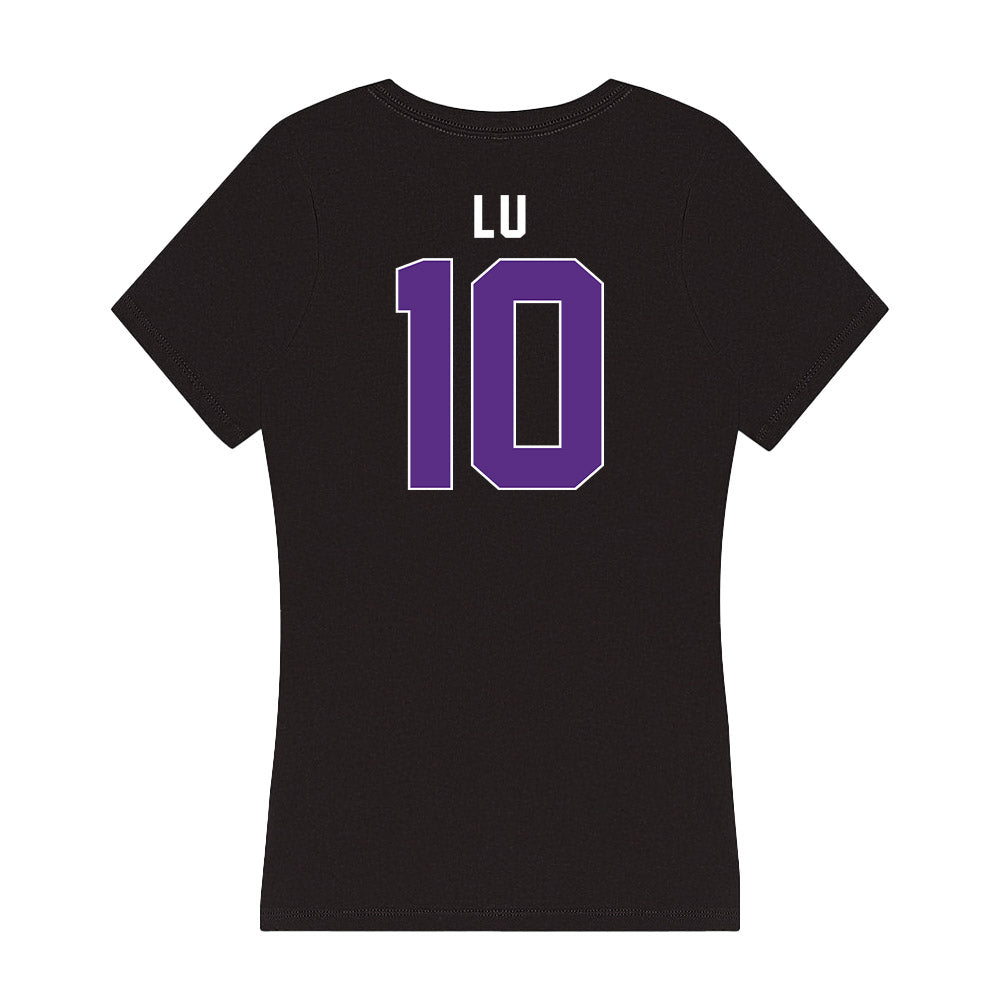 Northwestern - NCAA Women's Fencing : Amy Lu - Women's V-Neck T-Shirt-1