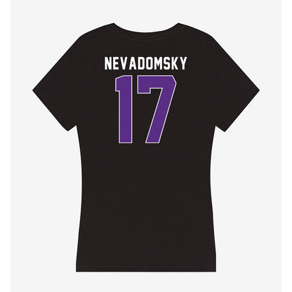 Northwestern - NCAA Women's Soccer : Presley Nevadomsky - Women's V-Neck T-Shirt-1