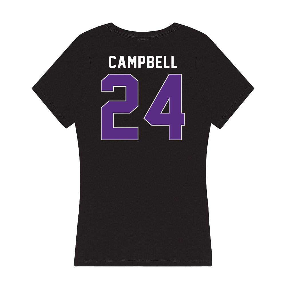 Northwestern - NCAA Women's Lacrosse : Riley Campbell - Women's V-Neck T-Shirt-1