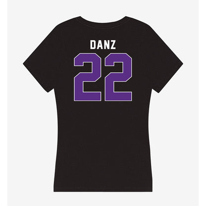 Northwestern - NCAA Baseball : Carter Danz - Women's V-Neck T-Shirt-1