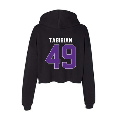 Northwestern - NCAA Football : Jacob Tabibian - Women's Crop Fleece Hoodie-1