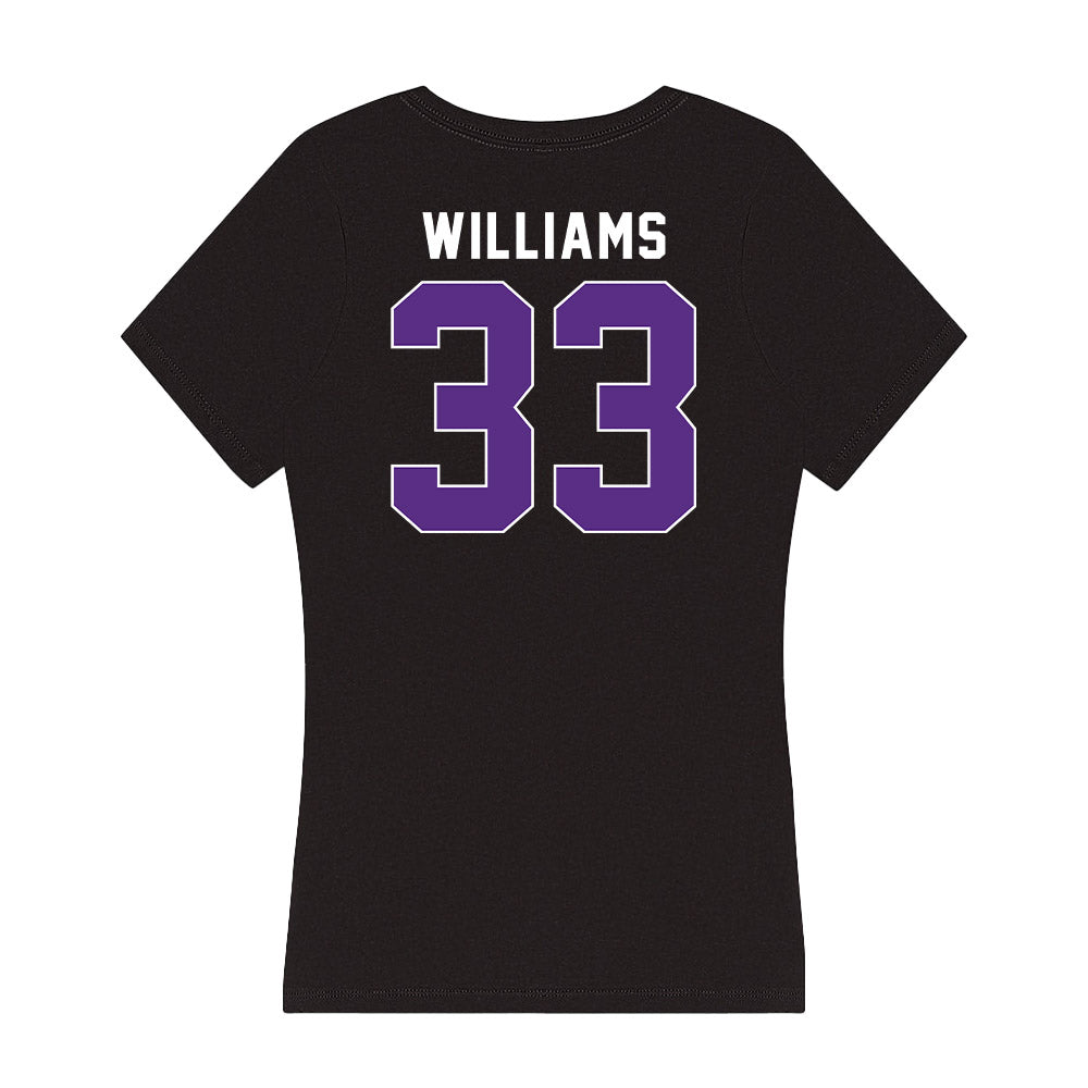 Northwestern - NCAA Women's Basketball : Taylor Williams - Women's V-Neck T-Shirt-1