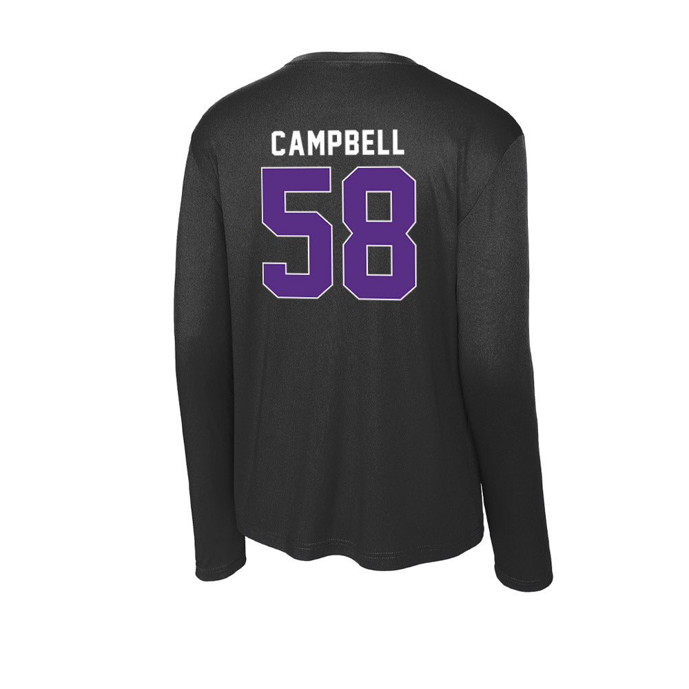 Northwestern - NCAA Football : Nathaniel Campbell - Activewear Long Sleeve T-Shirt-1