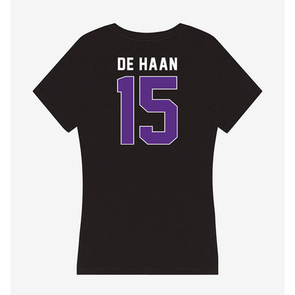Northwestern - NCAA Women's Field Hockey : Annika de Haan - Women's V-Neck T-Shirt-1