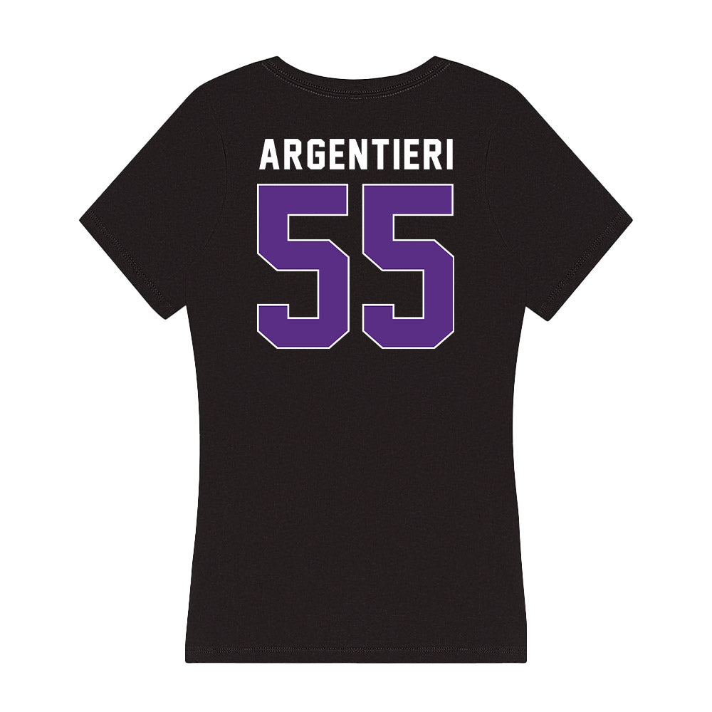 Northwestern - NCAA Women's Lacrosse : Francesca Argentieri - Women's V-Neck T-Shirt-1