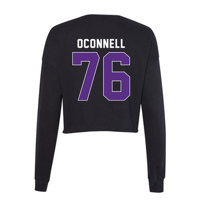 Northwestern - NCAA Football : Michael OConnell - Women's Cropped Crew Fleece-1