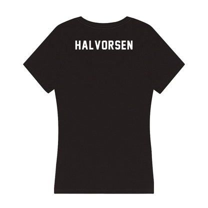 Northwestern - NCAA Wrestling : Jon Halvorsen - Women's V-Neck T-Shirt-1