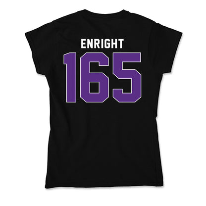 Northwestern - NCAA Wrestling : Eddie Enright - Soft Style Women’s T-Shirt-1