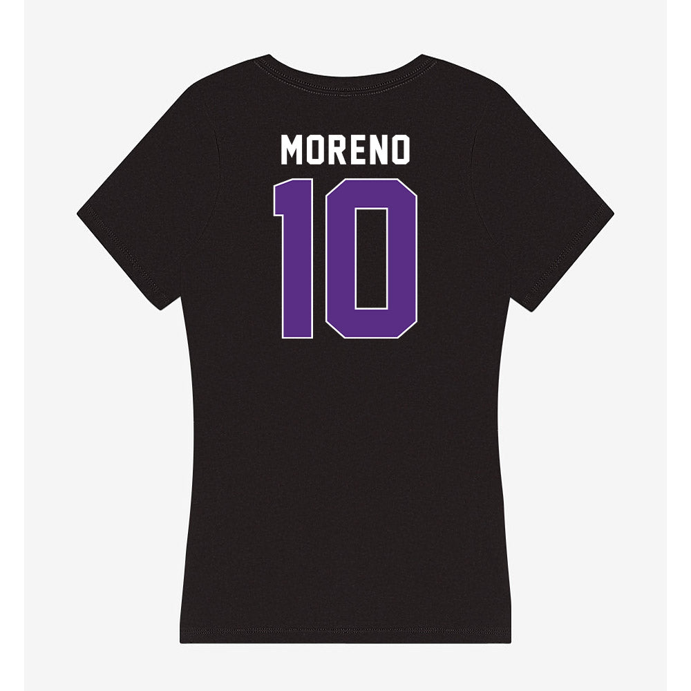 Northwestern - NCAA Women's Basketball : Sandra Moreno - Women's V-Neck T-Shirt-1