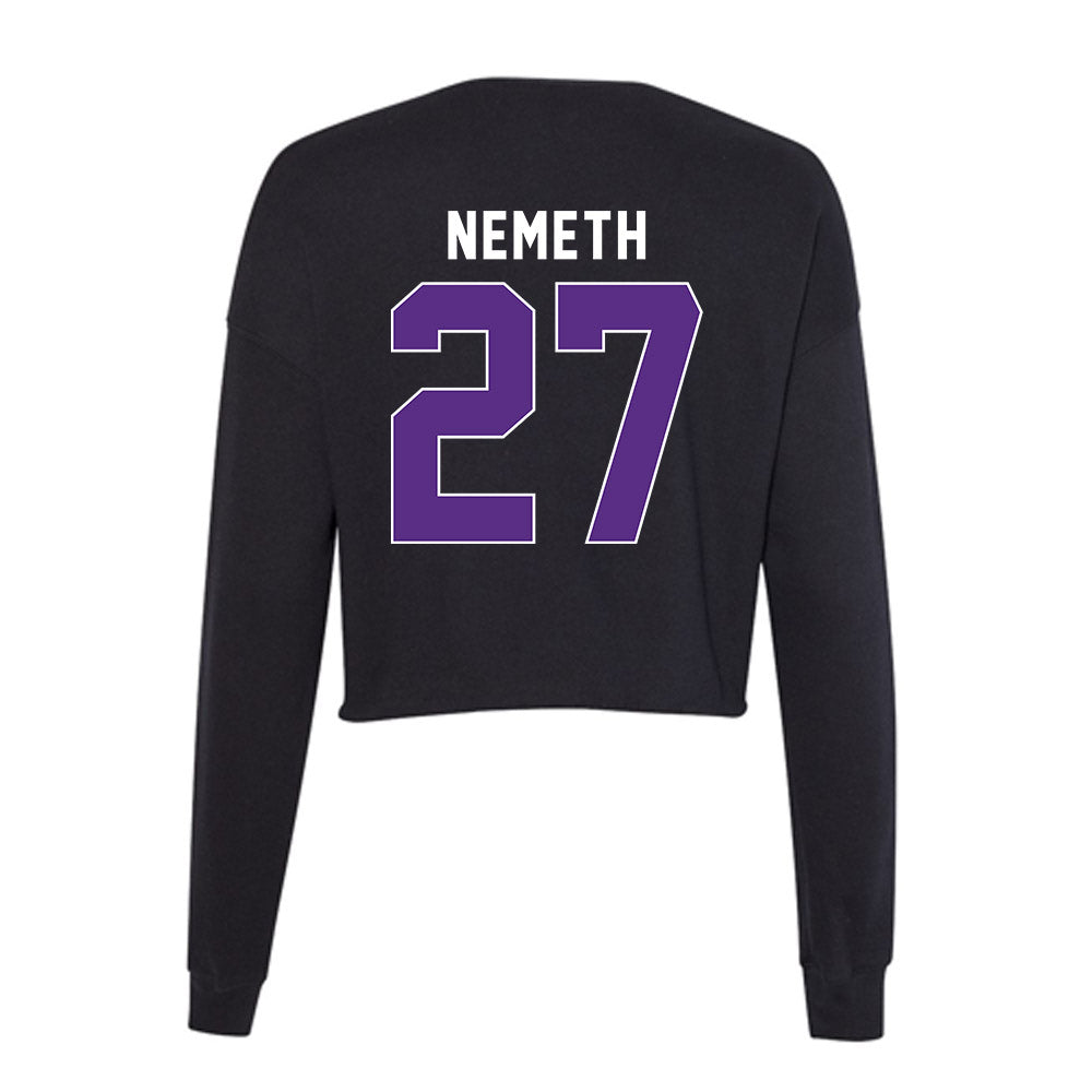 Northwestern - NCAA Women's Field Hockey : Nadia Nemeth - Women's Cropped Crew Fleece-1