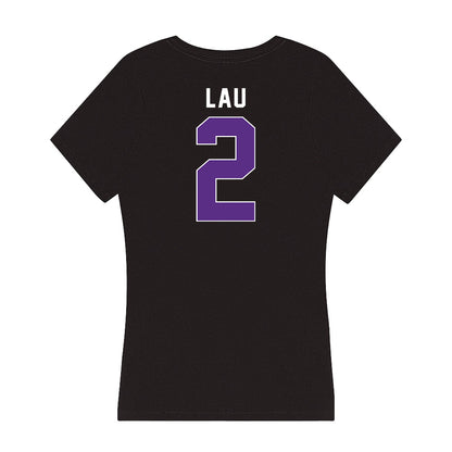 Northwestern - NCAA Women's Basketball : Caroline Lau - Women's V-Neck T-Shirt-1