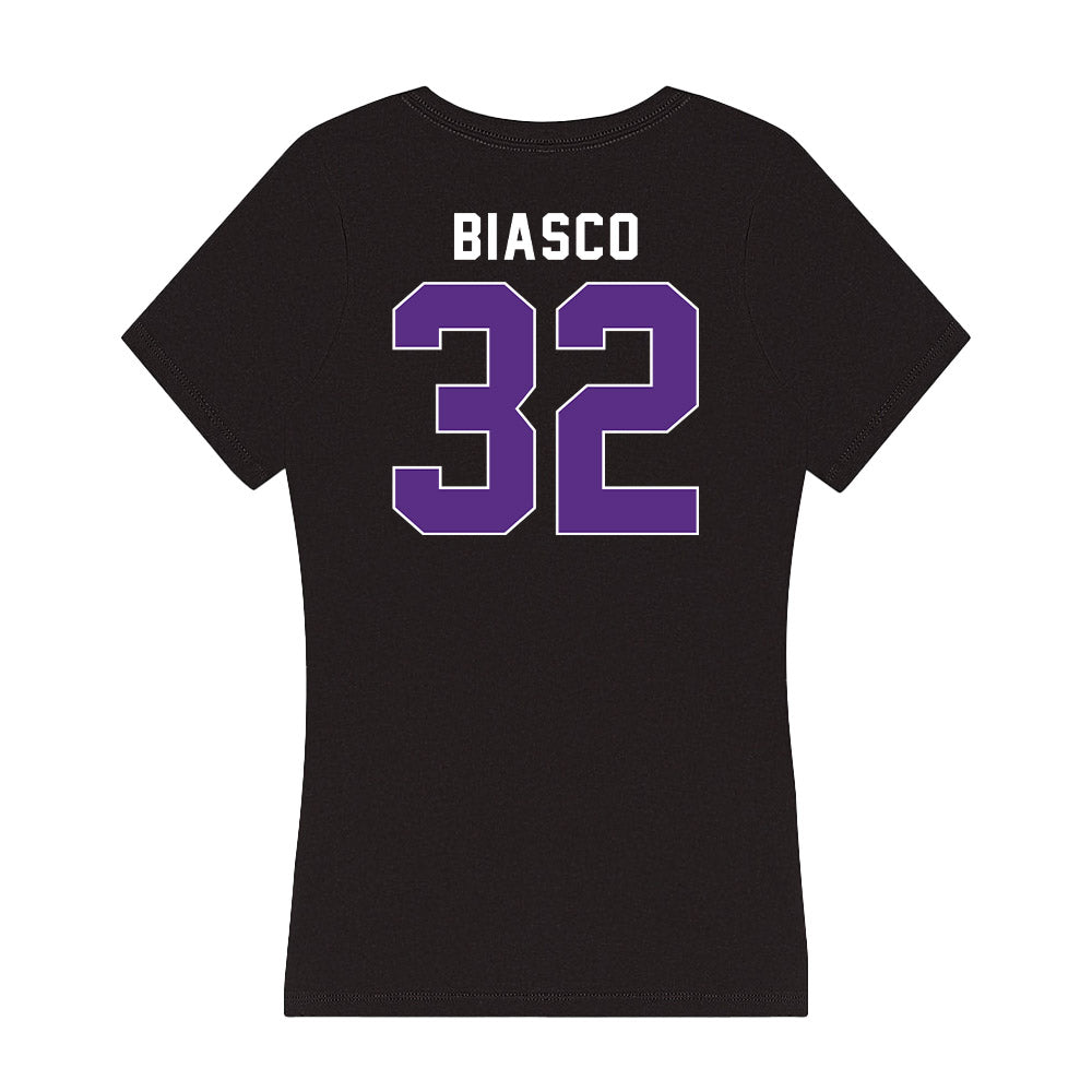 Northwestern - NCAA Women's Fencing : Anna Biasco - Women's V-Neck T-Shirt-1