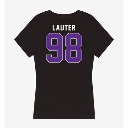 Northwestern - NCAA Football : Landon Lauter - Women's V-Neck T-Shirt-1