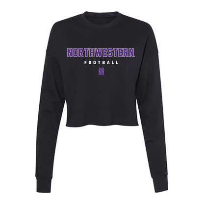 Northwestern - NCAA Football : Payton Roth - Women's Cropped Crew Fleece-0