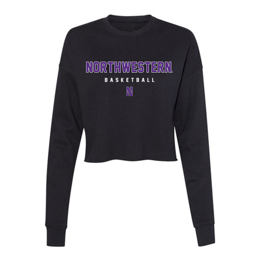 Northwestern - NCAA Men's Basketball : Gustave Hurlburt - Women's Cropped Crew Fleece-0