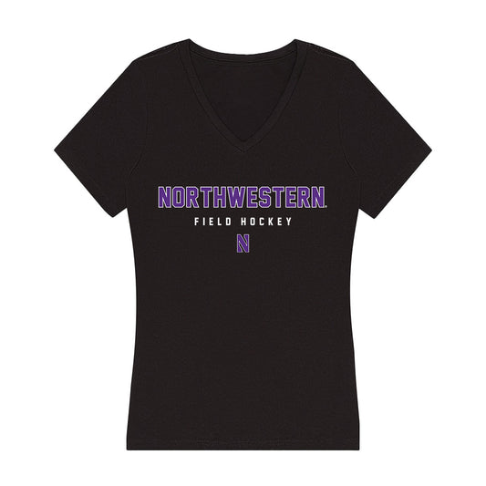 Northwestern - NCAA Women's Field Hockey : Nadia Nemeth - Women's V-Neck T-Shirt-0