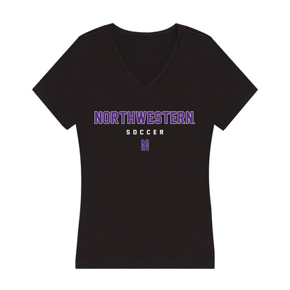 Northwestern - NCAA Men's Soccer : Dominic Pereira - Women's V-Neck T-Shirt-0