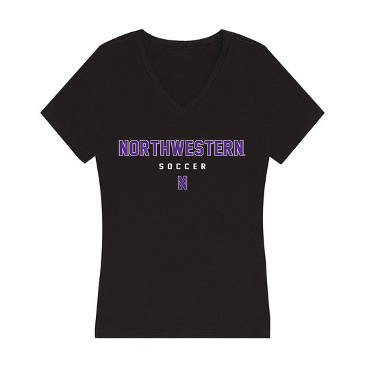 Northwestern - NCAA Men's Soccer : Dominic Pereira - Women's V-Neck T-Shirt-0