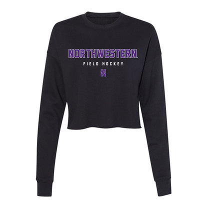 Northwestern - NCAA Women's Field Hockey : Kerry McCormick - Women's Cropped Crew Fleece-0