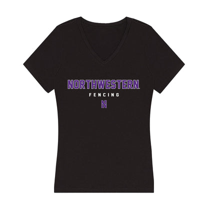 Northwestern - NCAA Women's Fencing : Sophia Schiminovich - Women's V-Neck T-Shirt-0