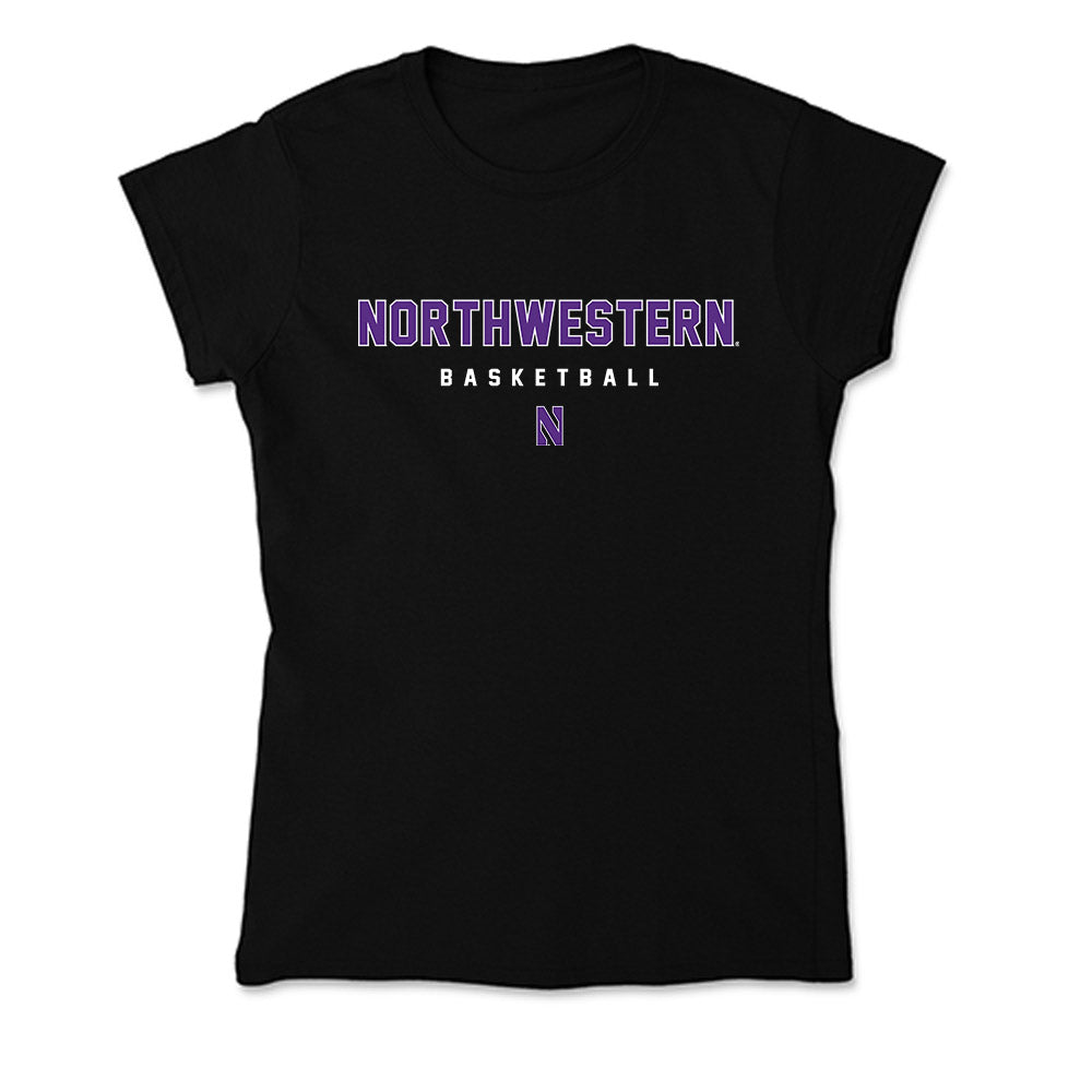 Northwestern - NCAA Men's Basketball : Justin Mullins - Soft Style Women’s T-Shirt-0