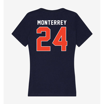 Syracuse - NCAA Women's Soccer : Carolina Monterrey - Women's V-Neck T-Shirt-1