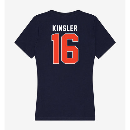 Syracuse - NCAA Women's Ice Hockey : Jackson Kinsler - Women's V-Neck T-Shirt-1